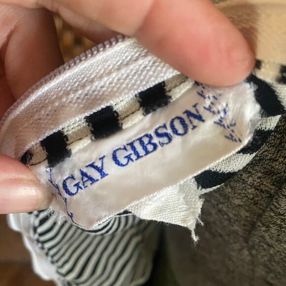 Size S//Vintage 70s Striped Tennis Mini Dress - Picture 5 of 5